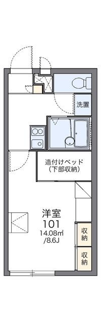 レオパレスラ・フォーレ一宮 間取り図