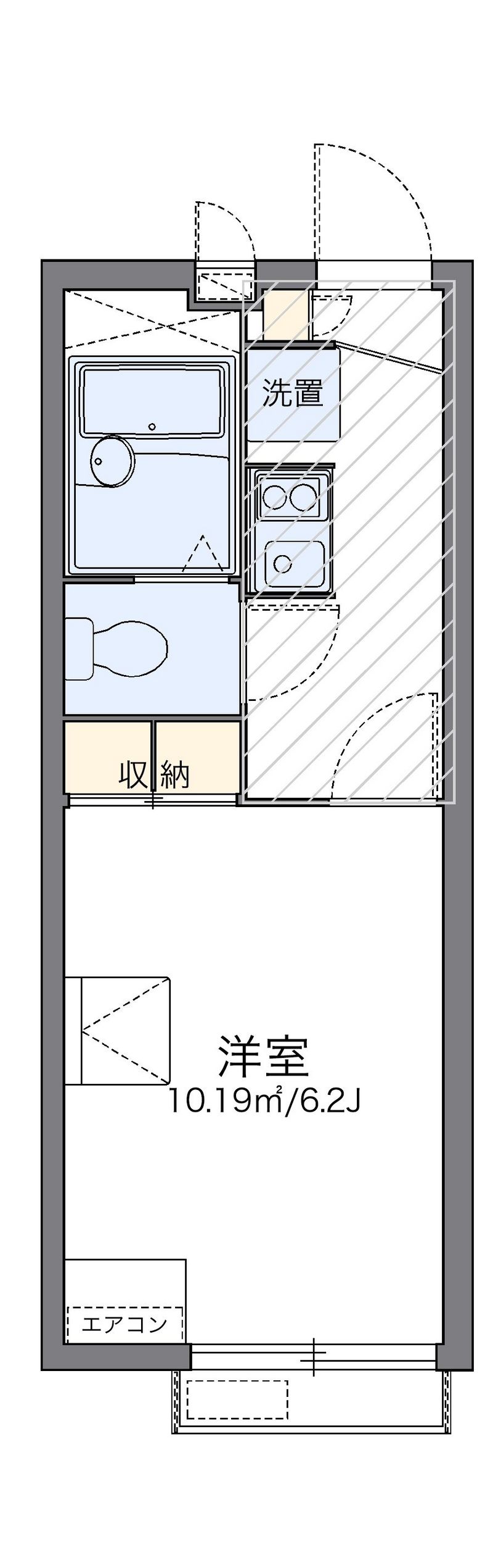 レオパレスユイカーナ 間取図
