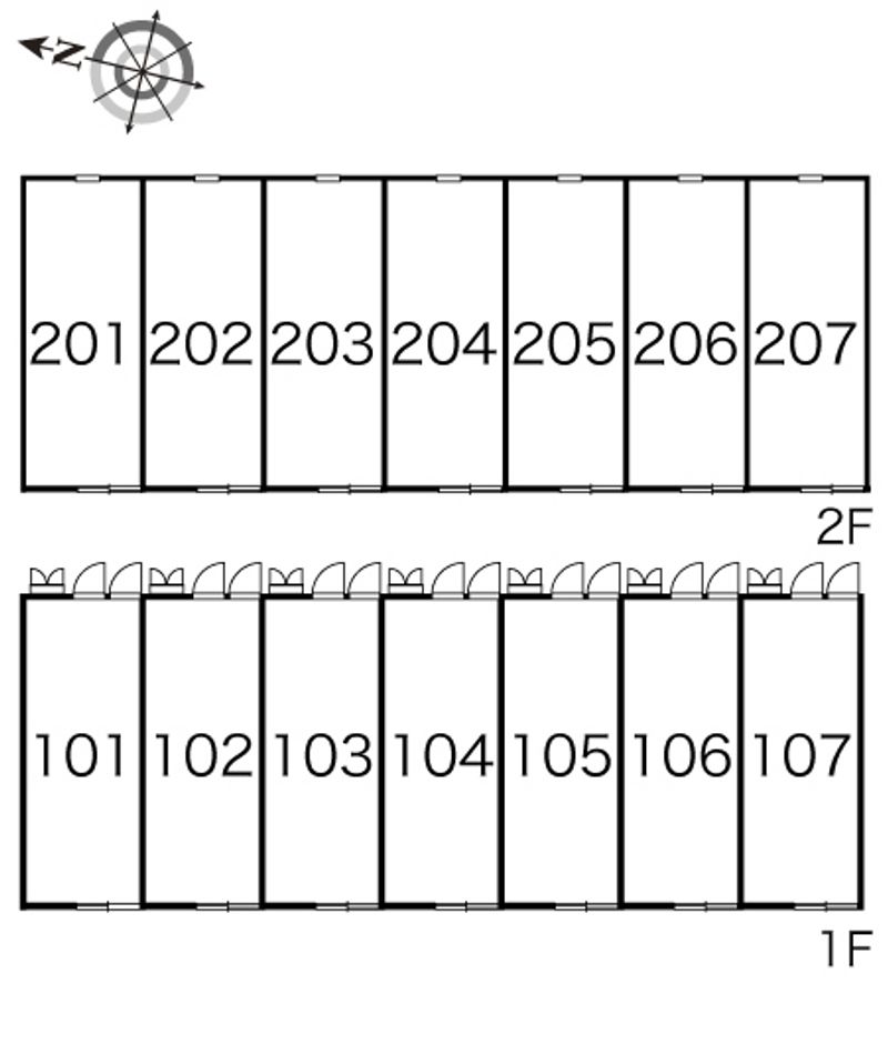 レオパレス穂高 間取配置図