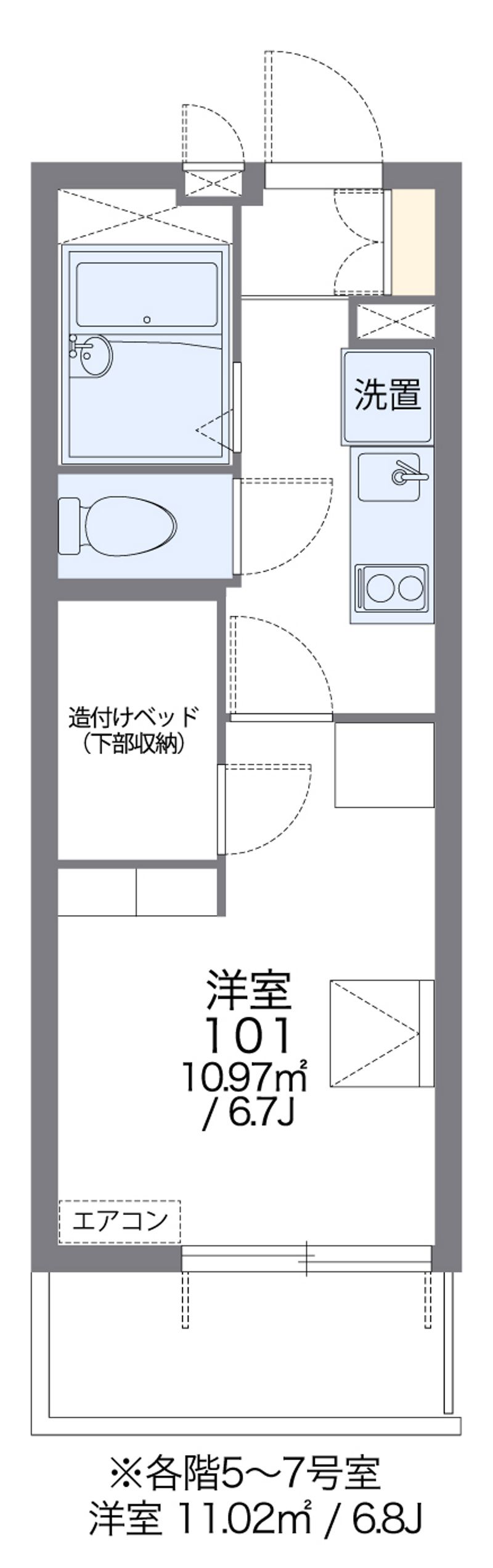 レオパレスグレイスⅢ 間取図