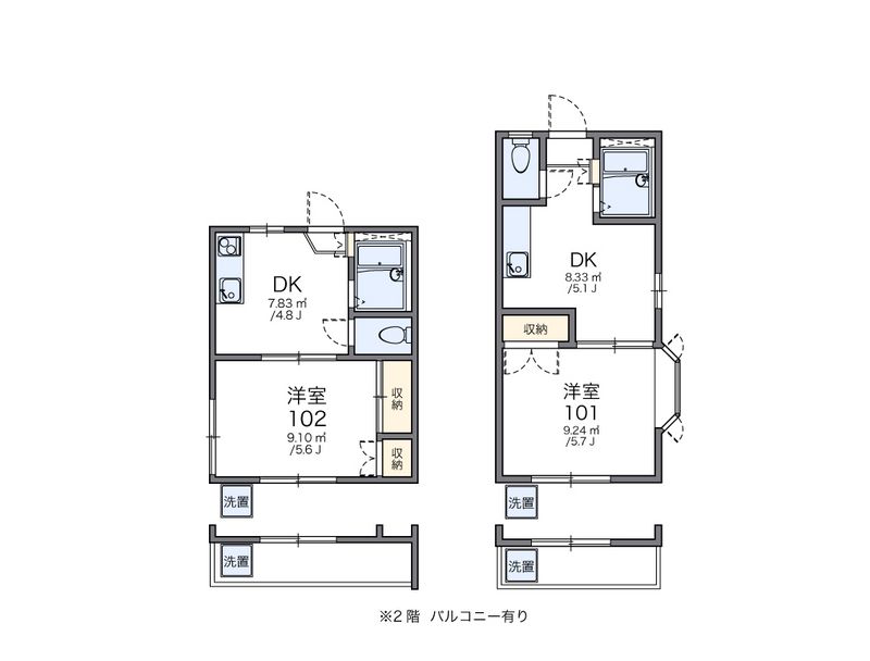 レオパレスＭＩＴＳＵＩ 間取り