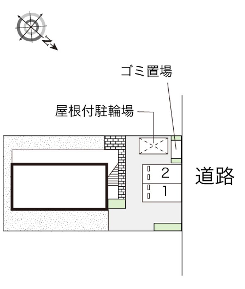 レオパレスどるちぇ 駐車場
