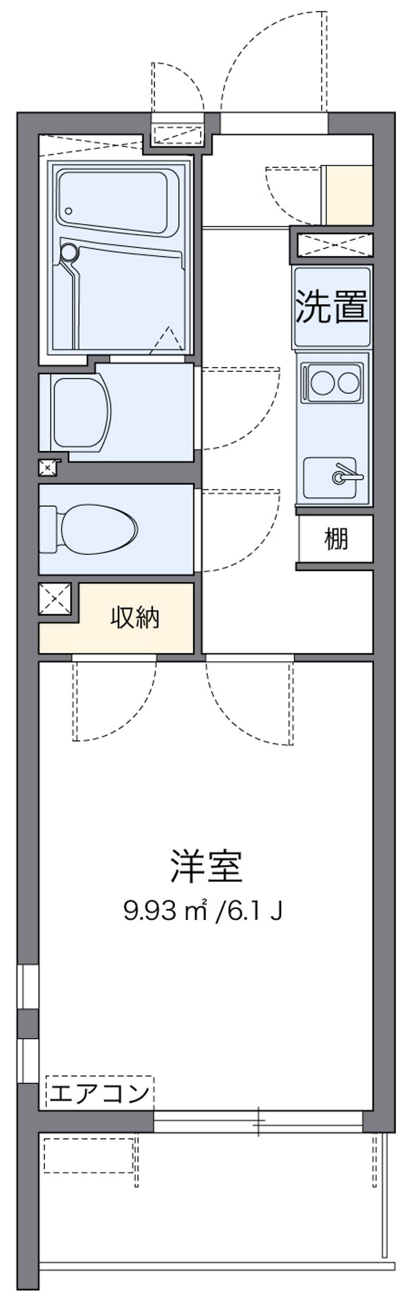 クレイノうたり 間取図