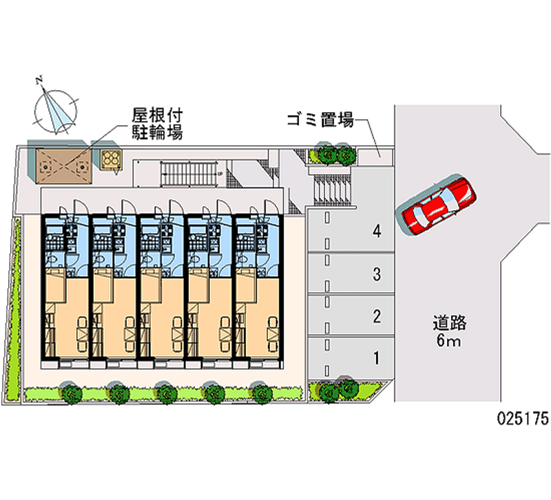 レオパレス立野台 区画図