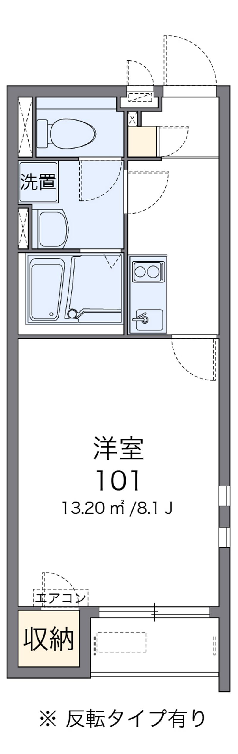 クレイノ鶴ヶ浜 間取図