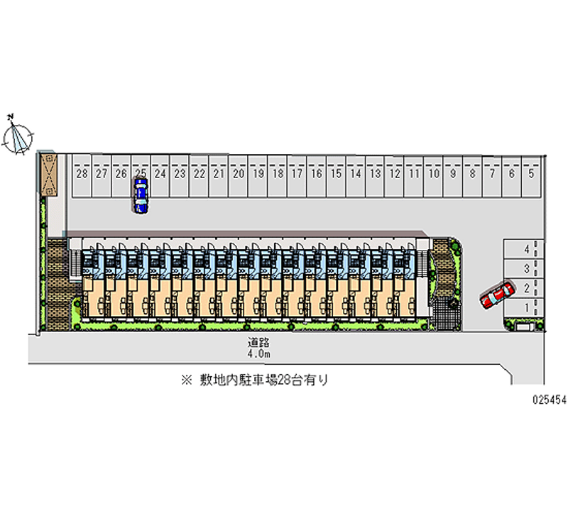 レオパレスレモングラス横手新町 月極駐車場