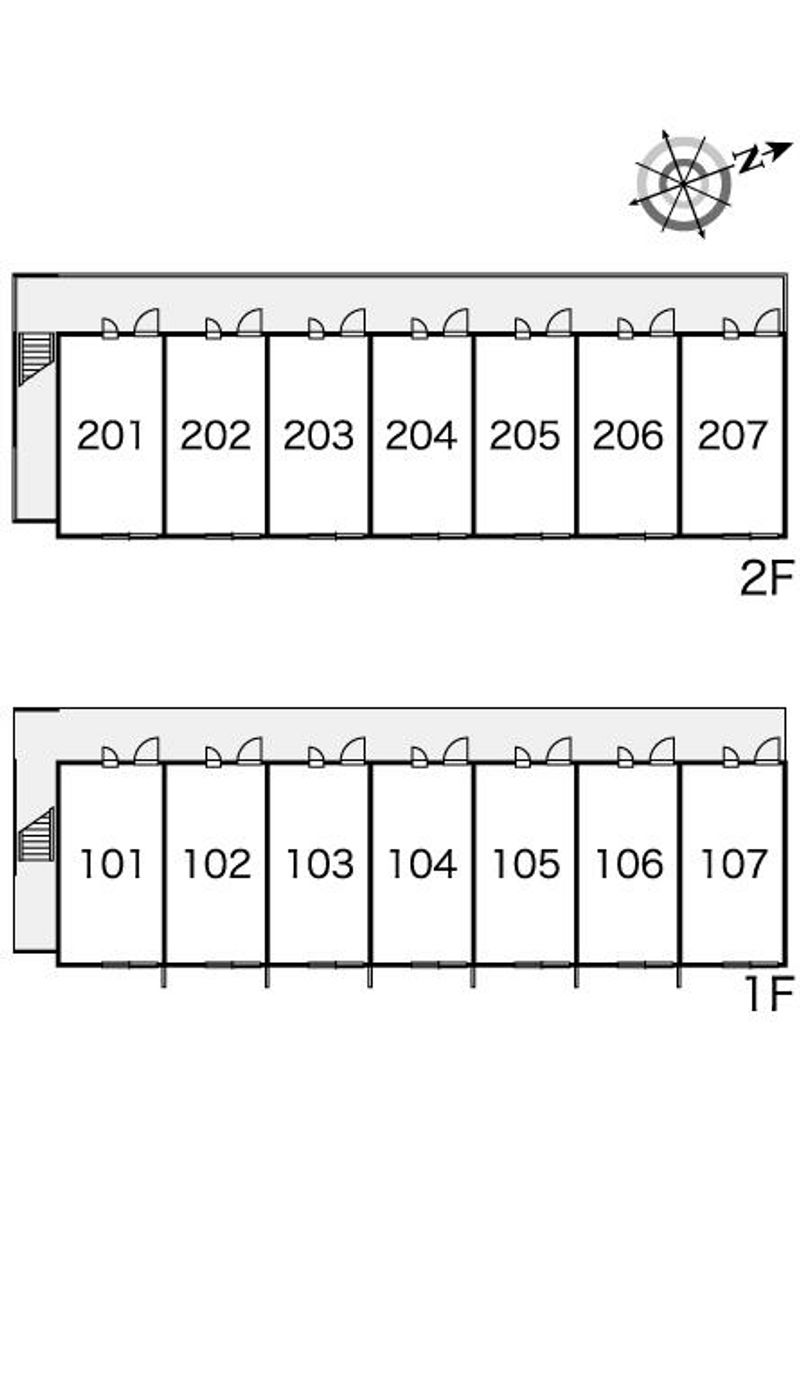 レオパレスリリー　オブザバレー 間取配置図