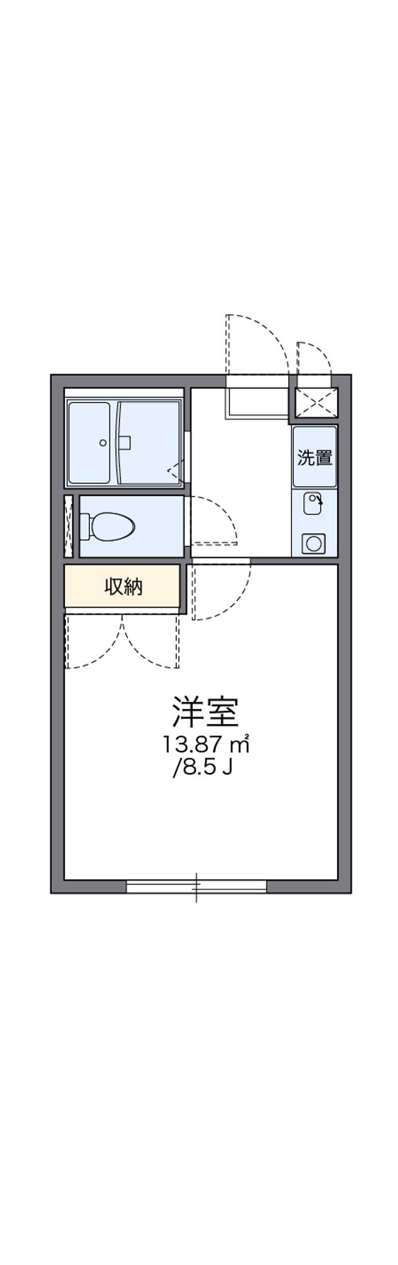 レオパレスラークスパー玉村 間取図
