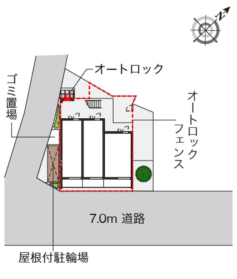 クレイノ大森町 配置図