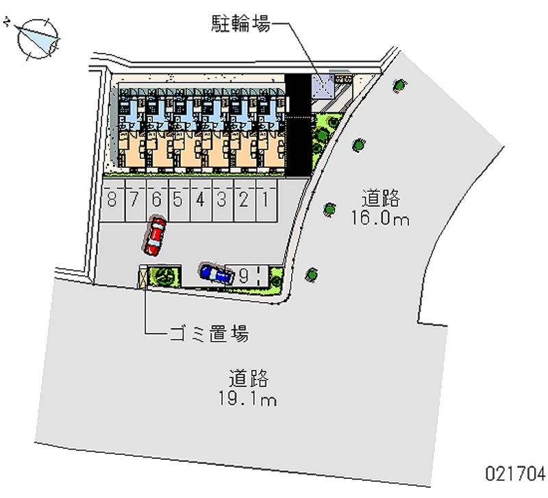 レオパレス郷ケ丘 月極駐車場