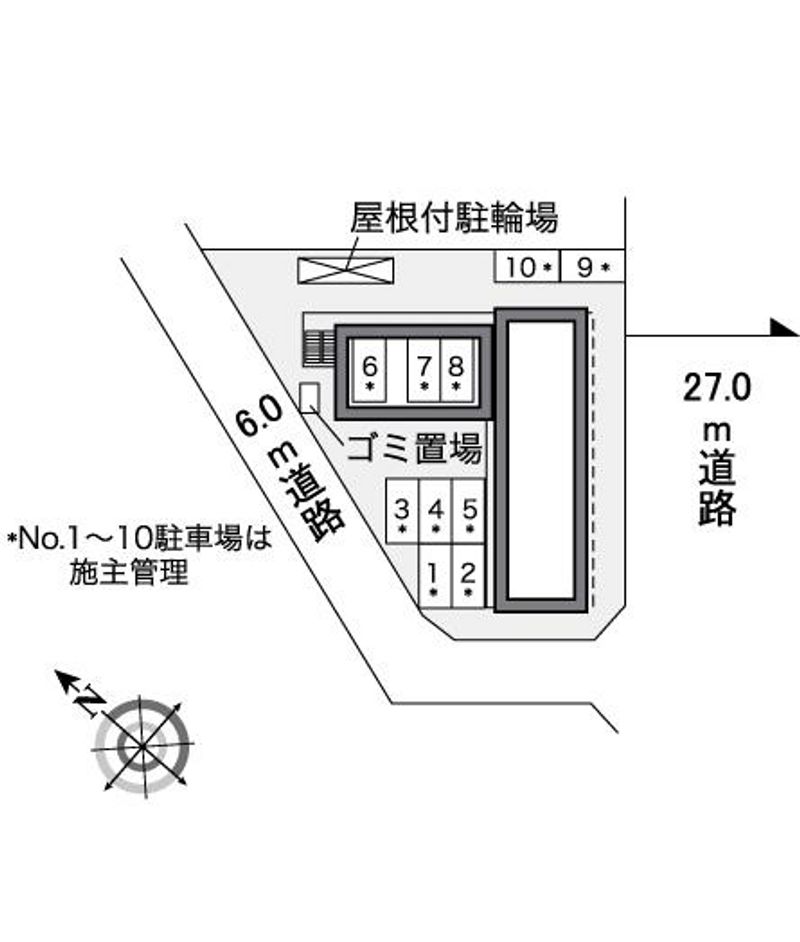 レオパレスひえだ 配置図