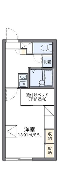 レオパレスグランドール 間取り図