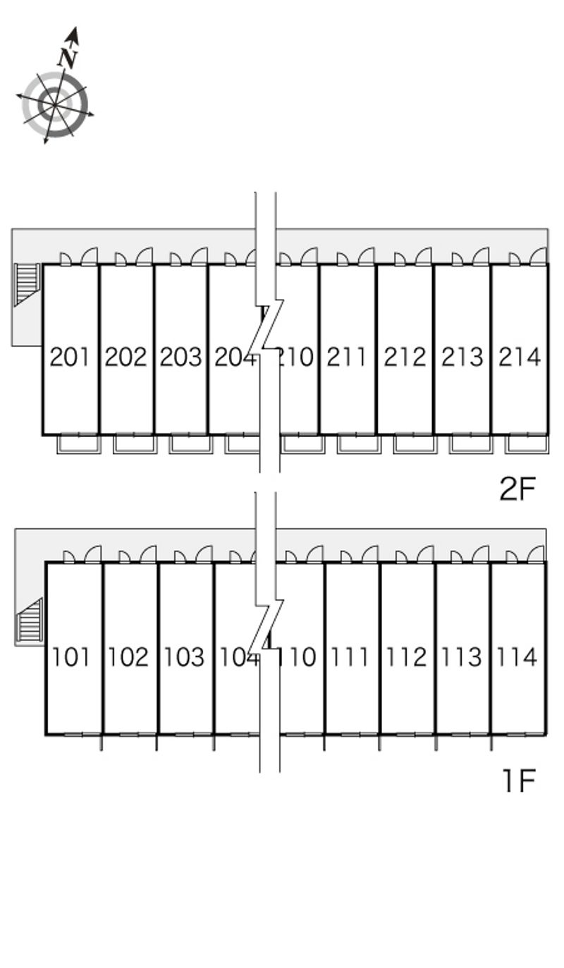 レオパレスイースト 間取配置図