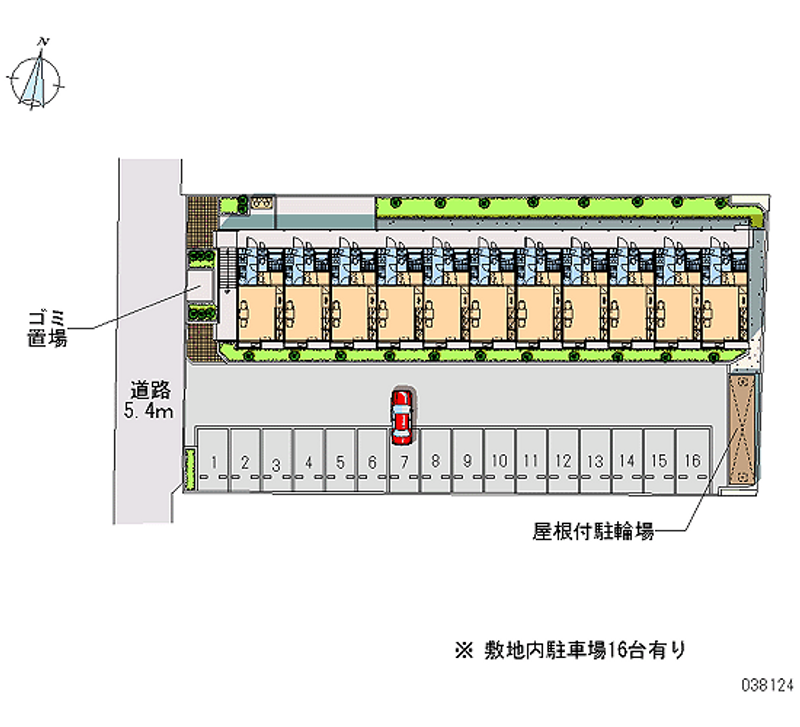 38124 Monthly parking lot