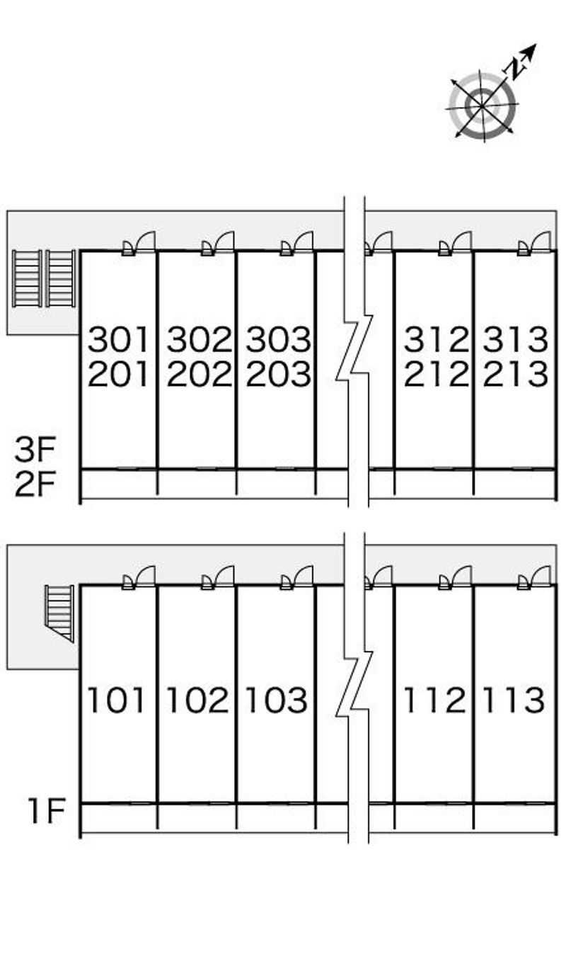レオパレスソルシオン５ 間取配置図