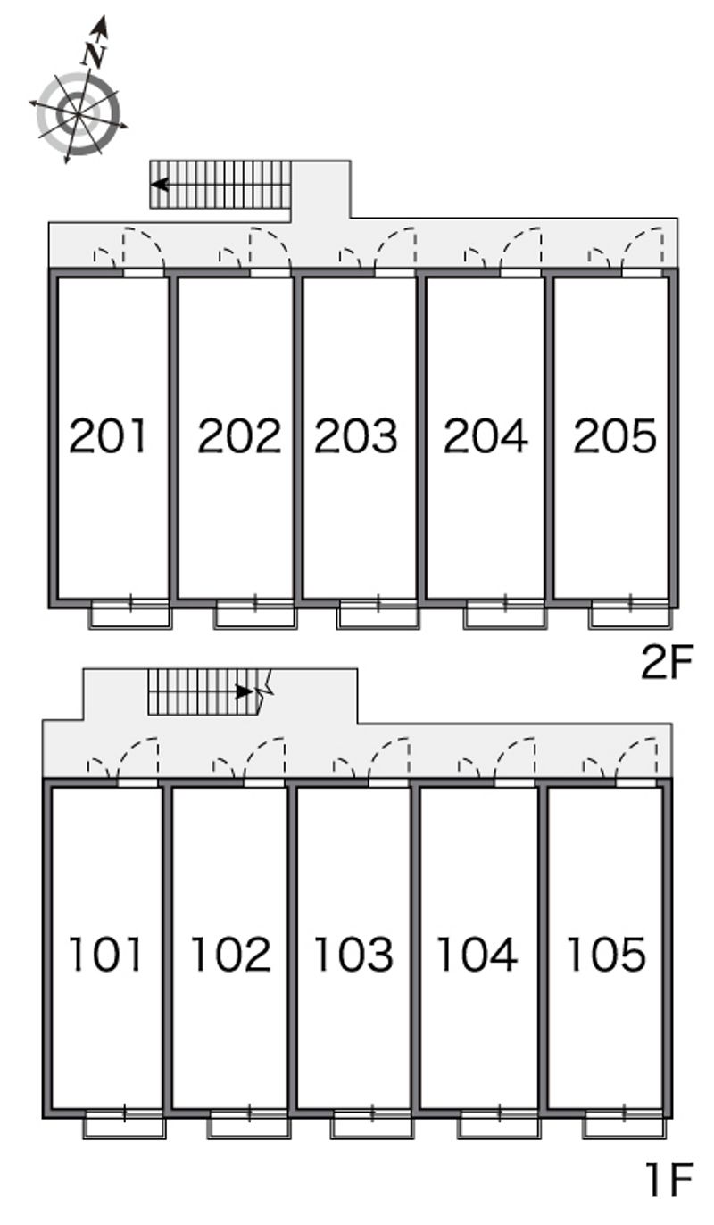 レオパレスルビー 間取り配置図