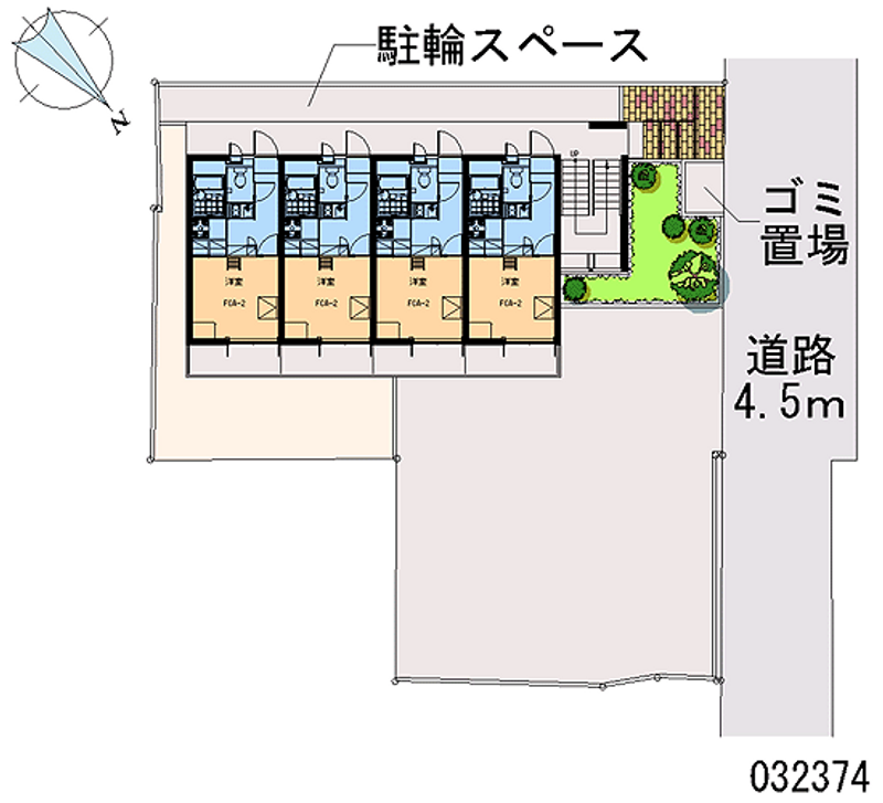 レオパレスレインボー 区画図