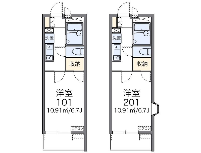 レオパレスエントピア 間取図