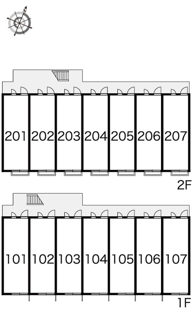 レオパレスＮＡＧＯＭＩ 間取配置図