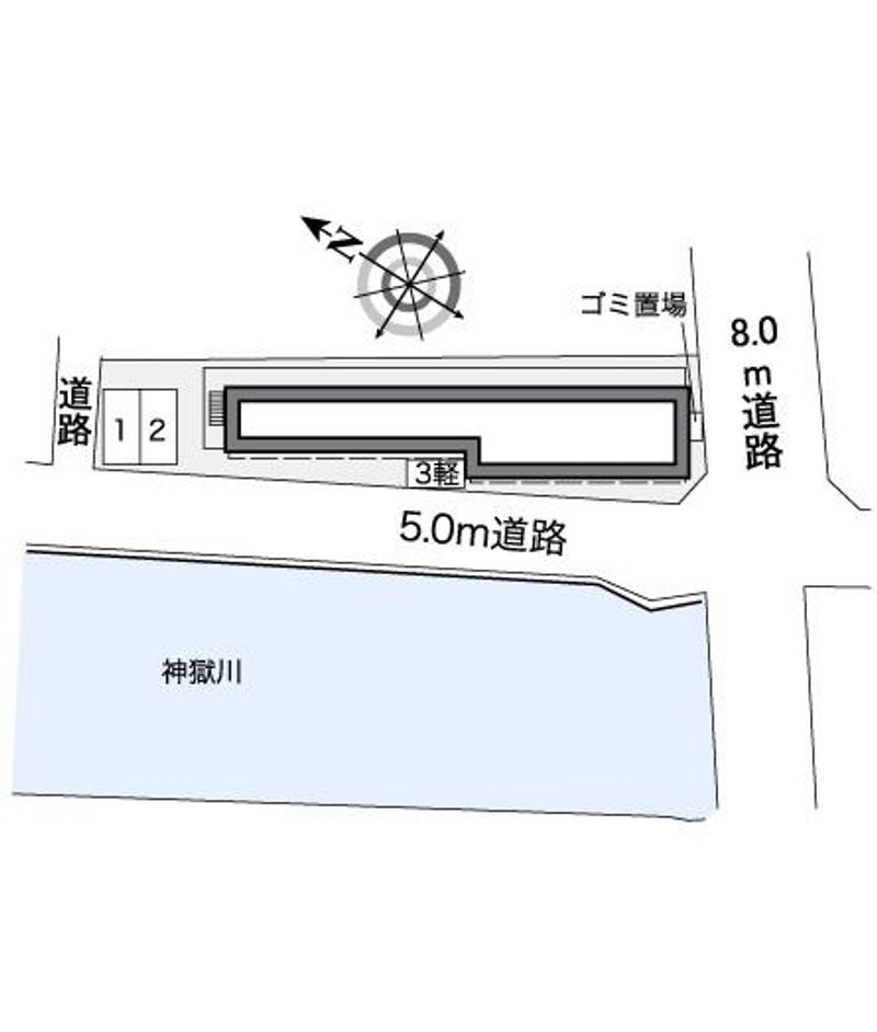 レオパレスヴィダ　フェリス 配置図