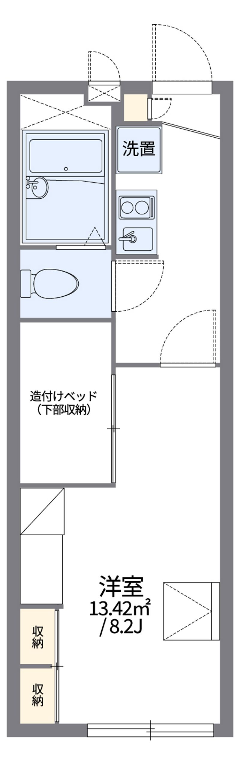 レオパレスシェソア　今伊勢 間取図