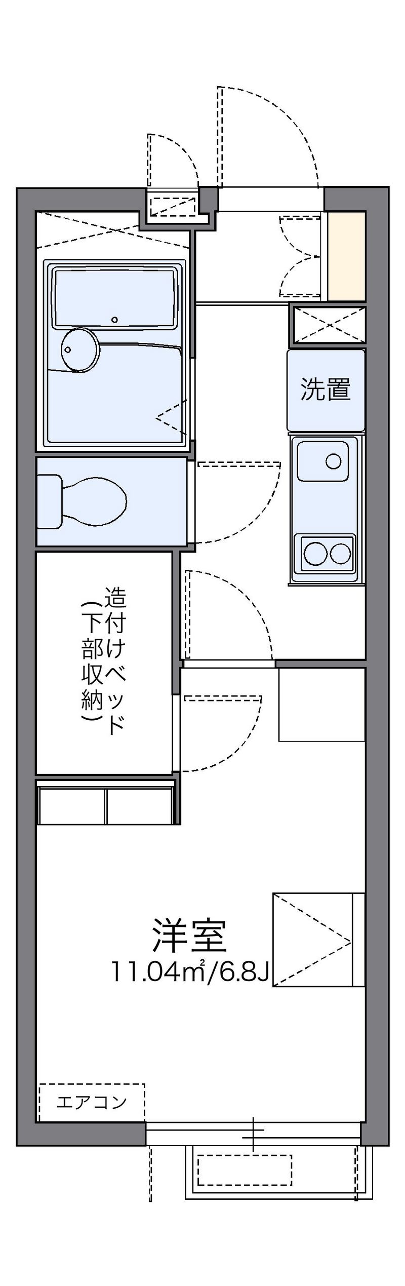 レオパレスエプレ 間取図