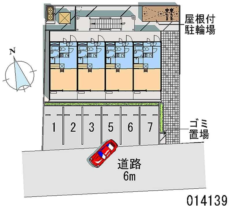 レオパレス毘沙門 月極駐車場