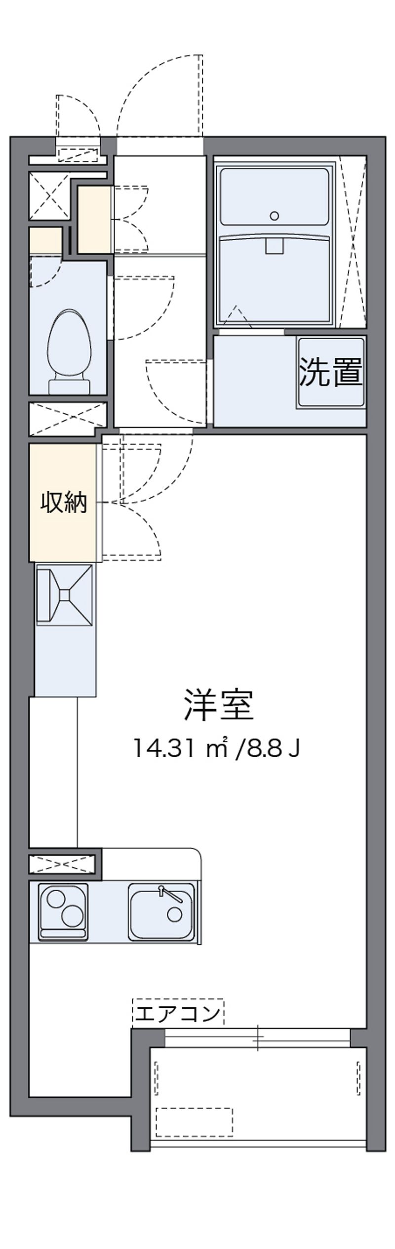 ミランダ靜Ⅲ 間取図