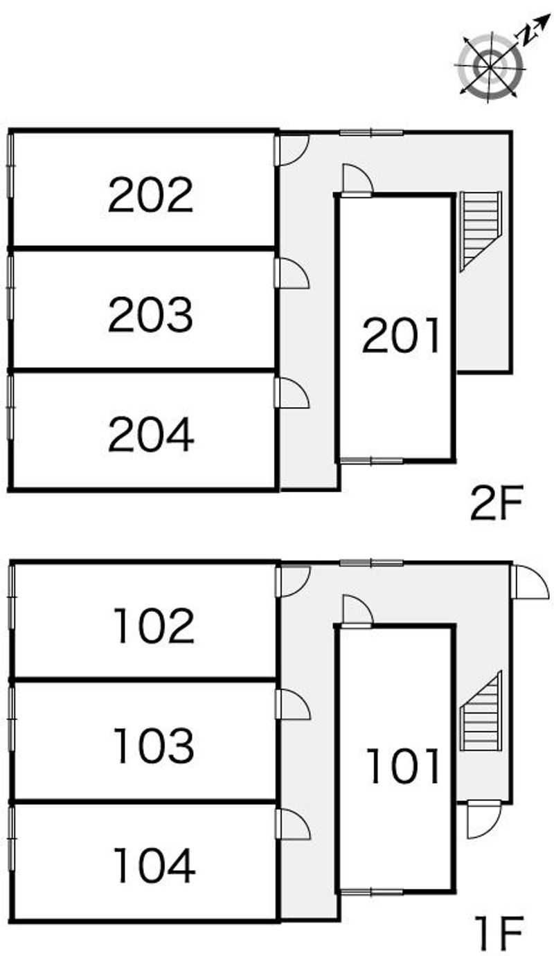 レオパレス月寒西 間取配置図