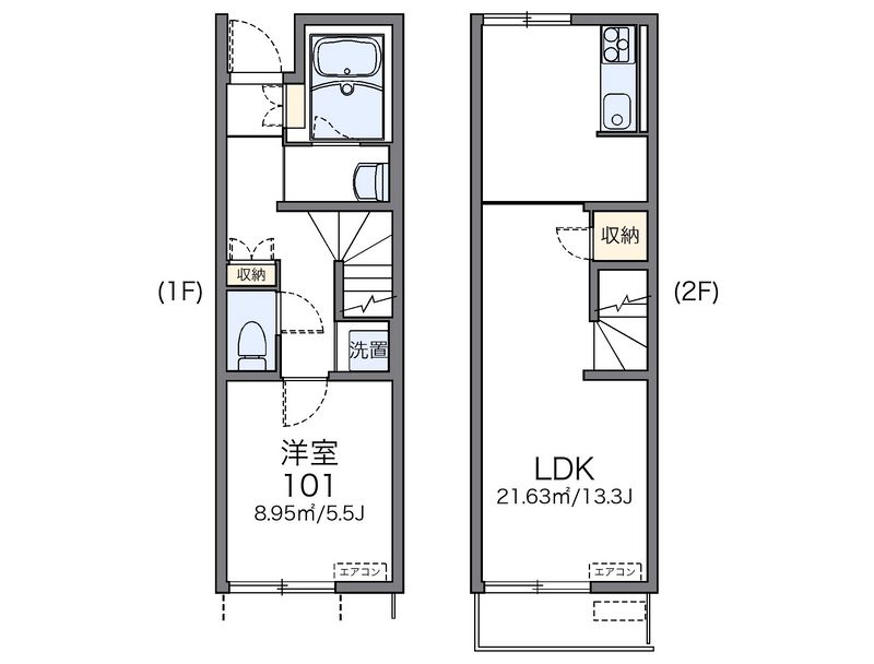 レオネクストタウンコート羽生Ｍ 間取図