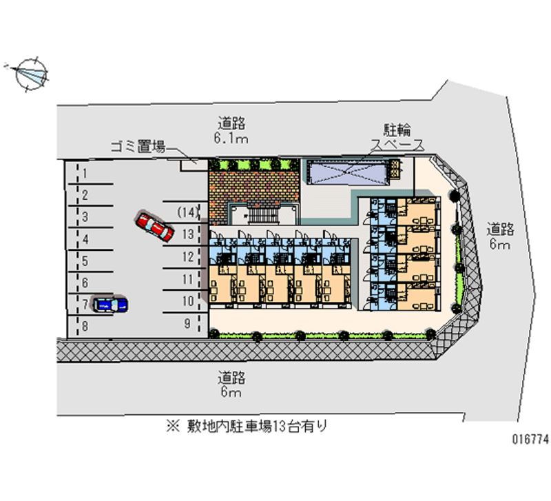 16774 Monthly parking lot