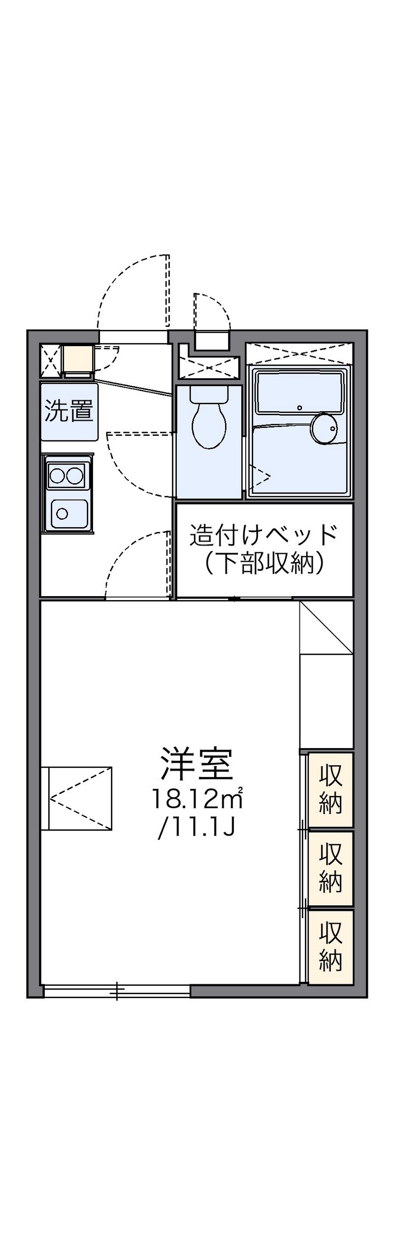 レオパレス広貴Ｂ 間取図