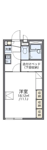 レオパレス広貴Ｂ 間取り図