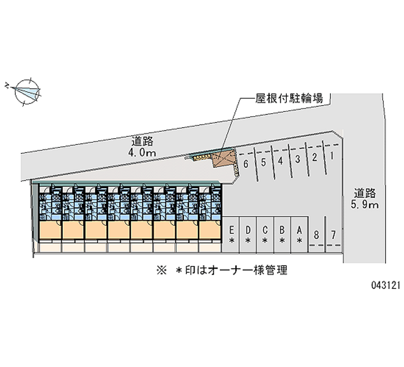 43121 Monthly parking lot