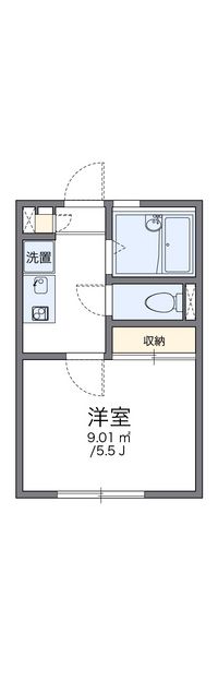 レオパレスフォーブル三茶 間取り図