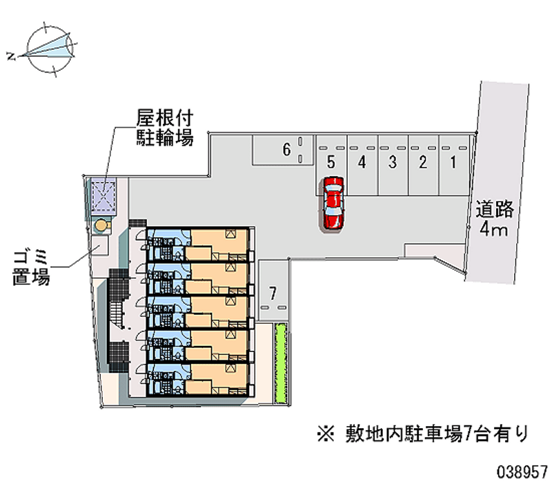 レオパレス高宮 月極駐車場