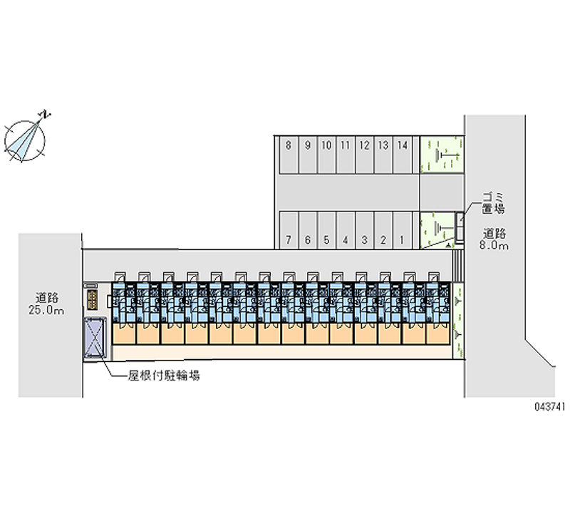 43741 Monthly parking lot