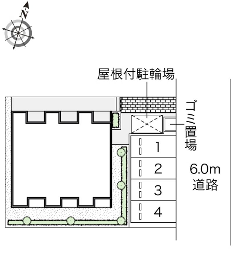 レオネクスト栗林 配置図
