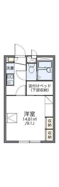 レオパレスハピネス 間取り図