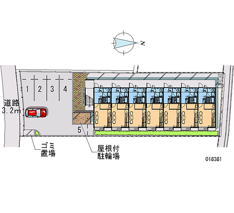 レオパレスチャルム 月極駐車場