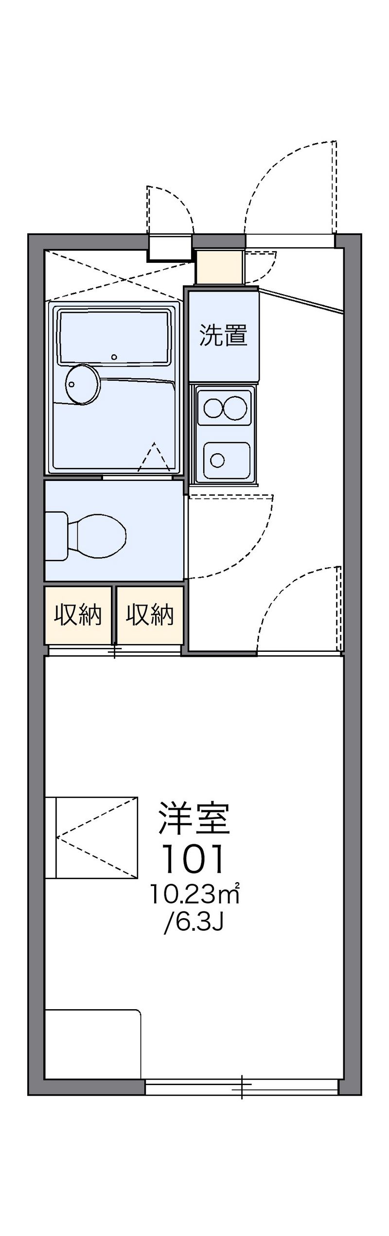 レオパレスコア 間取図