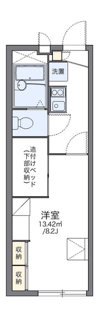 レオパレスマ　シェリー 間取り図