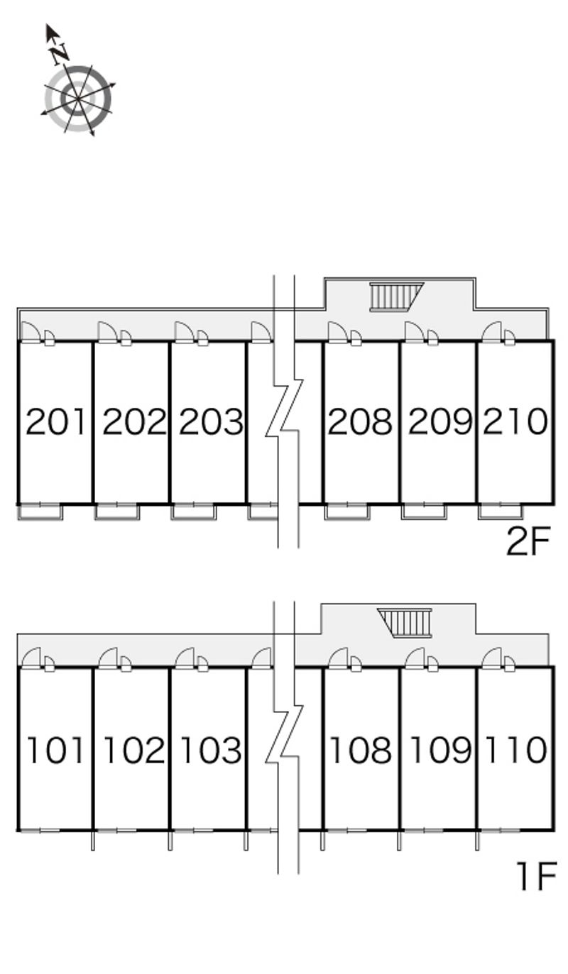 レオパレスクイント 間取り配置図