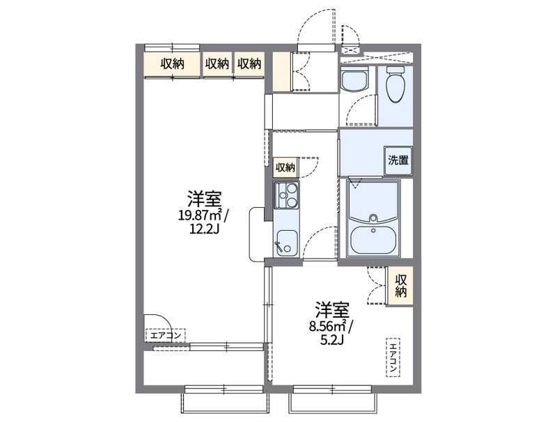 レオパレスコラッジオ 間取図
