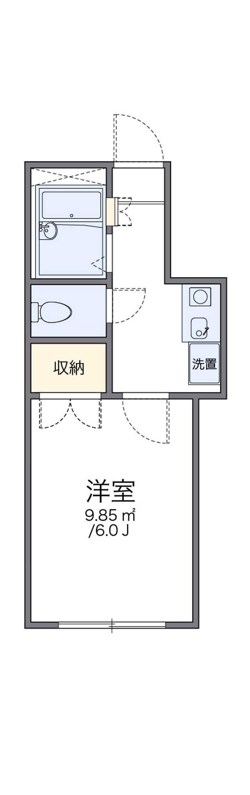 レオパレス高木中央第１ 間取図