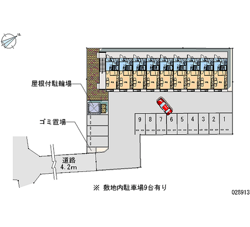 レオパレス千代大橋 月極駐車場