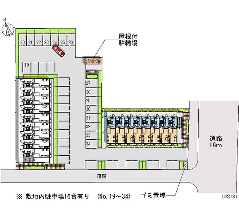 28781 Monthly parking lot