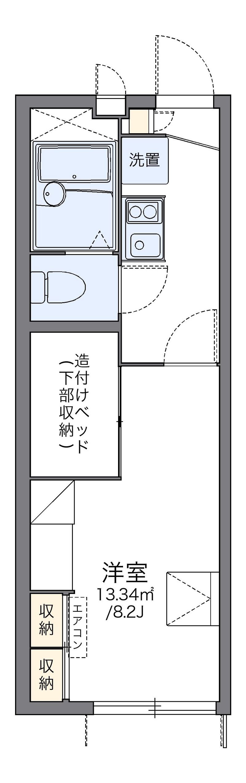 レオパレス畑中Ⅲ 間取図