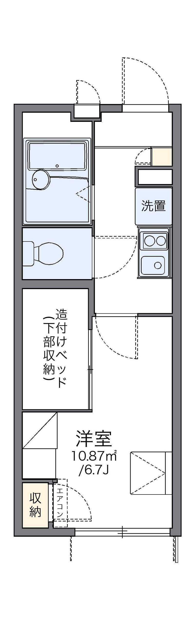 レオパレスセレーヌ新高円寺 間取り