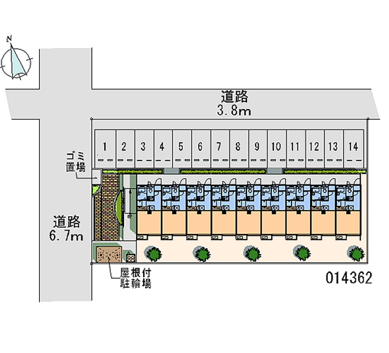 14362 Monthly parking lot